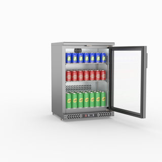 Single Door Stainless Steel Bar Cooler - Thermaster SC148SG