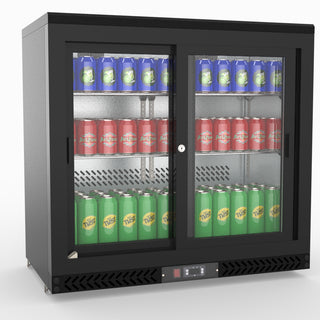 Double Sliding Door Drink Cooler - Thermaster SC248SD