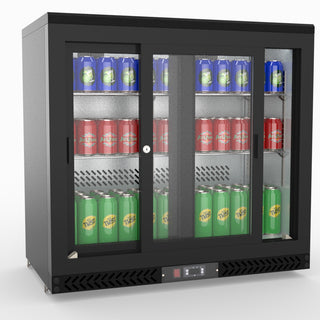 Double Sliding Door Drink Cooler - Thermaster SC248SD