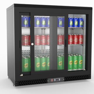 Double Sliding Door Drink Cooler - Thermaster SC248SD