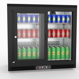 Double Sliding Door Drink Cooler - Thermaster SC248SD