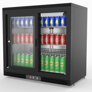 Double Sliding Door Drink Cooler - Thermaster SC248SD