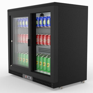 Double Sliding Door Drink Cooler - Thermaster SC248SD