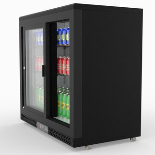 Double Sliding Door Drink Cooler - Thermaster SC248SD