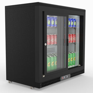 Double Sliding Door Drink Cooler - Thermaster SC248SD