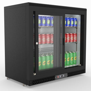 Double Sliding Door Drink Cooler - Thermaster SC248SD