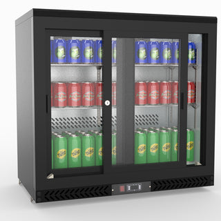 Double Sliding Door Drink Cooler - Thermaster SC248SD