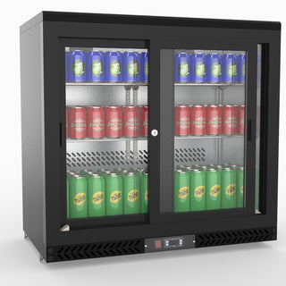 Double Sliding Door Drink Cooler - Thermaster SC248SD