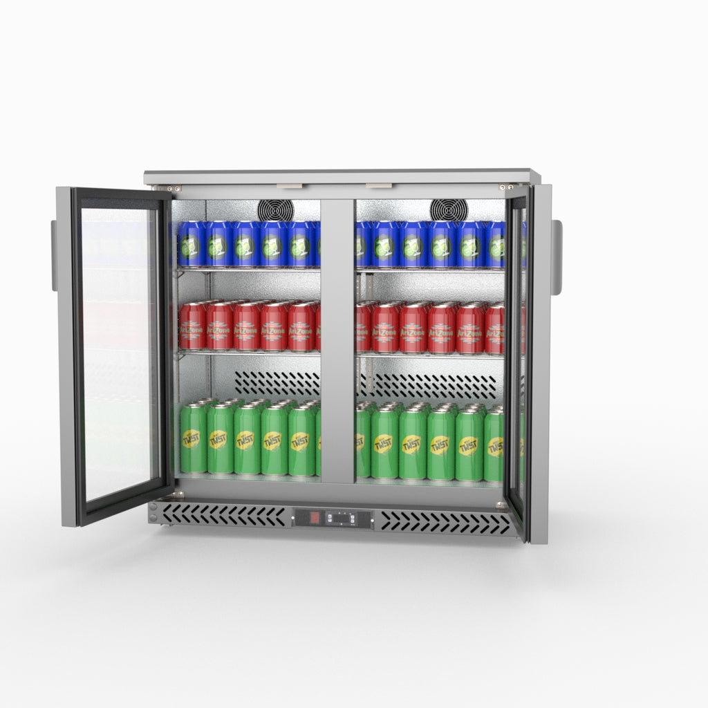 Thermaster Two Door Stainless Steel Bar Cooler SC248SG