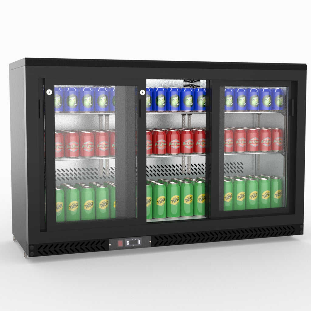 Three Sliding Door Bar Cooler - Thermaster SC316SD