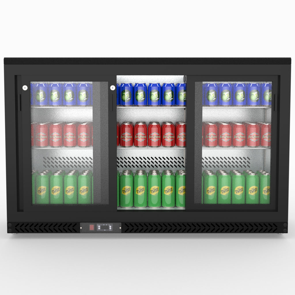 Three Sliding Door Bar Cooler - Thermaster SC316SD