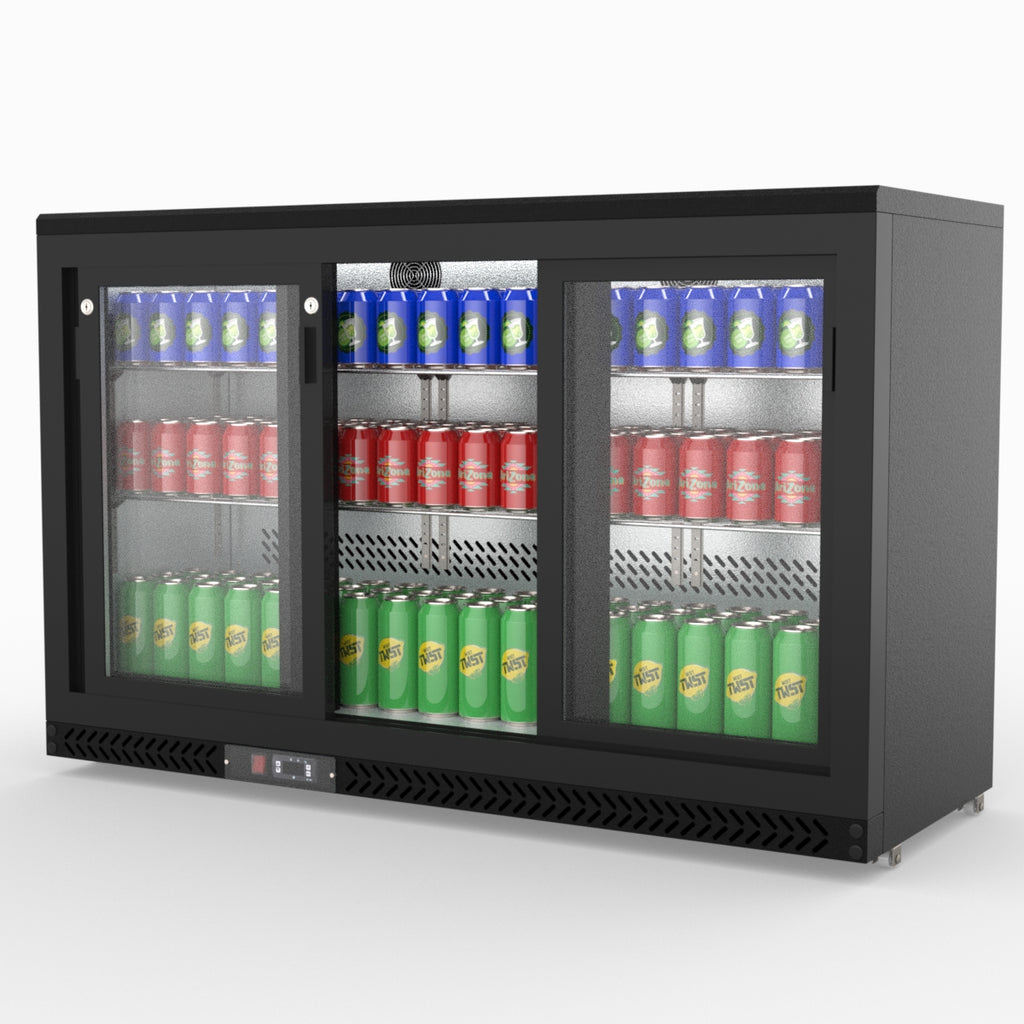 Three Sliding Door Bar Cooler - Thermaster SC316SD