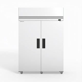 Skope SKFT1300NS-A 2 Solid Door Upright Display or Storage Freezer - White