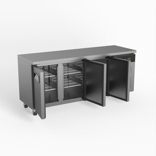 AG Three Door Commercial Worktop / Under Bench Freezer 600mm Depth- AG Equipment AG-SLX3100BT