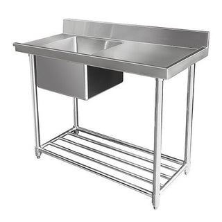 Mixrite Stainless Steel Dishwasher Single Inlet Right Sink - 700mmD WSS17120R