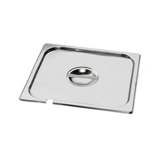 Mixrite 1/1 Lids with cut for spoon 6 x Stainless Steel Lids with Cut for Spoon 530x325 mm P11000