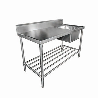Mixrite Sink Bench with Splashback 2400 x 700 x 900 mm SS1724C