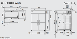 Upright Freezer 1312L - - Panasonic SRF-1581HP