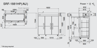 Upright Freezer 1667L - - Panasonic SRF-1881HP