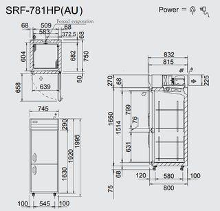 Upright Freezer 598L - - Panasonic SRF-781HP