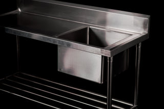 Mixrite Stainless Steel Dishwasher Single Inlet Left Sink - 700mmD WSS17120L