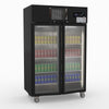 Thermaster Double Door Upright Display Fridge (black) SUCG1000B