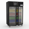 Thermaster Double Door Upright Display Fridge (black) SUCG1000B