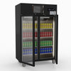 Thermaster Double Door Upright Display Fridge (black) SUCG1000B