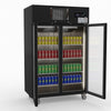 Thermaster Double Door Upright Display Fridge (black) SUCG1000B