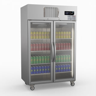 Double Door Upright Display Fridge - Thermaster SUCG1000