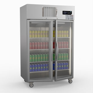 Double Door Upright Display Fridge - Thermaster SUCG1000