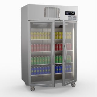 Double Door Upright Display Fridge - Thermaster SUCG1000