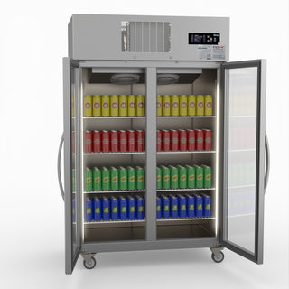 Double Door Upright Display Fridge - Thermaster SUCG1000