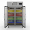 Double Door Upright Display Fridge - Thermaster SUCG1000