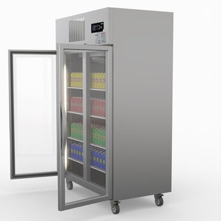 Double Door Upright Display Fridge - Thermaster SUCG1000