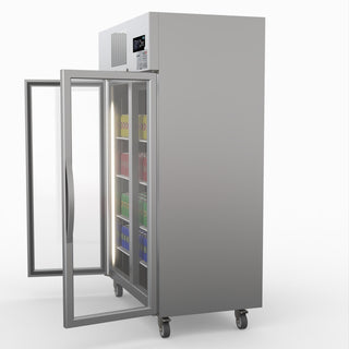 Double Door Upright Display Fridge - Thermaster SUCG1000