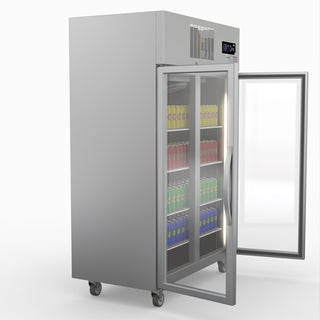 Double Door Upright Display Fridge - Thermaster SUCG1000