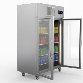 Double Door Upright Display Fridge - Thermaster SUCG1000