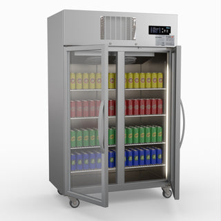 Double Door Upright Display Fridge - Thermaster SUCG1000