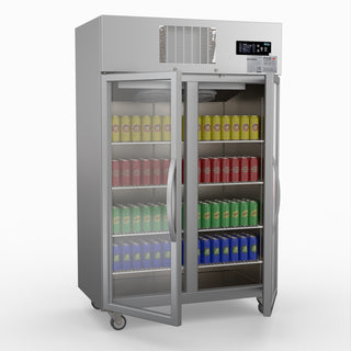 Double Door Upright Display Fridge - Thermaster SUCG1000