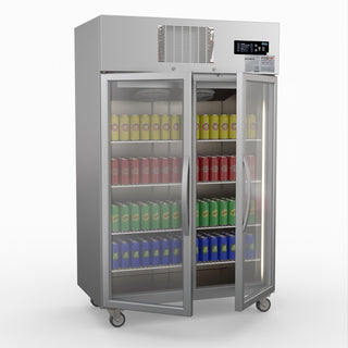 Double Door Upright Display Fridge - Thermaster SUCG1000