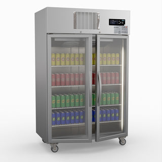 Double Door Upright Display Fridge - Thermaster SUCG1000