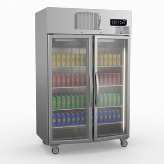 Double Door Upright Display Fridge - Thermaster SUCG1000