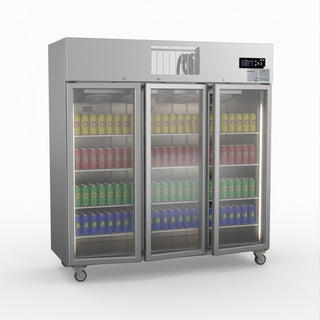 Three Door Upright Display Fridge - Thermaster SUCG1500