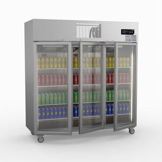 Three Door Upright Display Fridge - Thermaster SUCG1500