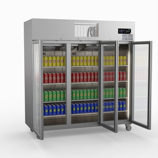 Three Door Upright Display Fridge - Thermaster SUCG1500