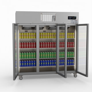 Three Door Upright Display Fridge - Thermaster SUCG1500