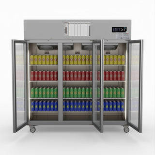 Three Door Upright Display Fridge - Thermaster SUCG1500