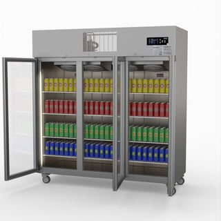 Three Door Upright Display Fridge - Thermaster SUCG1500