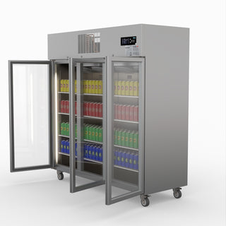 Three Door Upright Display Fridge - Thermaster SUCG1500